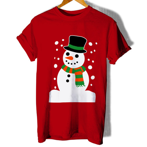 Novelty Christmas Xmas Snowman Woman's T shirt