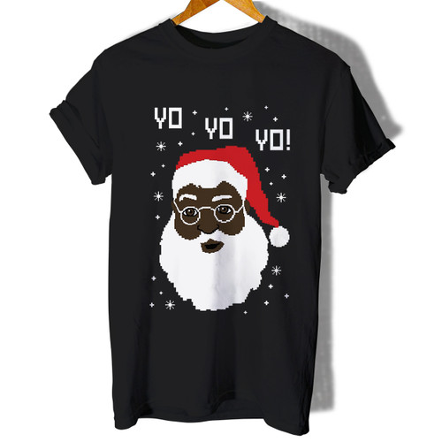 Yo Yo Yo Black Santa Ugly Christmas Woman's T shirt