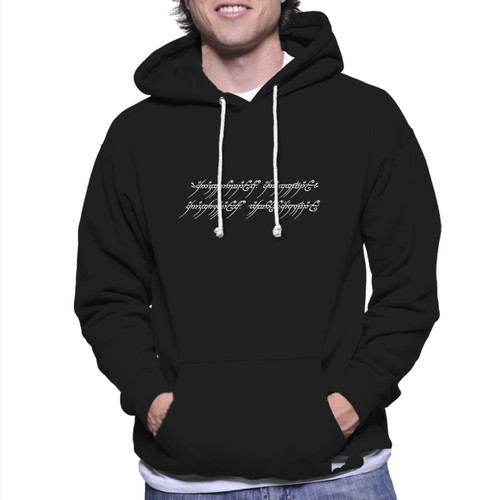 Lord Of The Rings One Ring inscription Unisex Hoodie