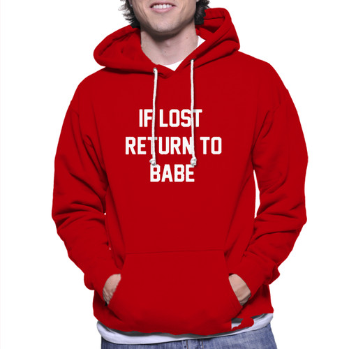 Lover Couple If Lost Return To Babe Unisex Hoodie