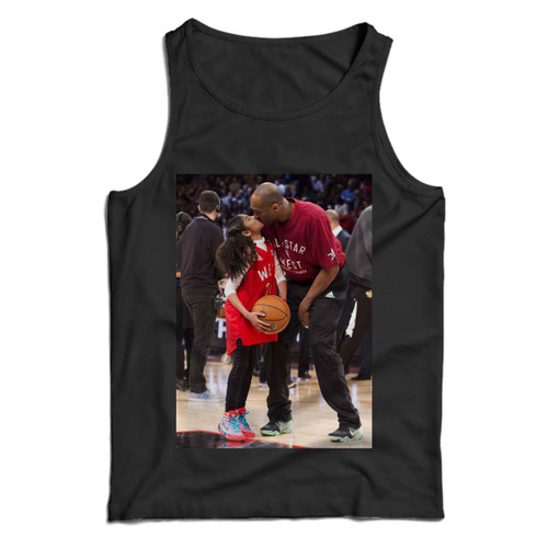 Kobe Bryant Kiss His Daughter Gigi Bryant Man Tank top