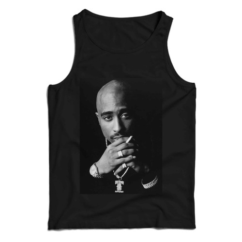 Tupac Shakur 2pac Smoke Man Tank top