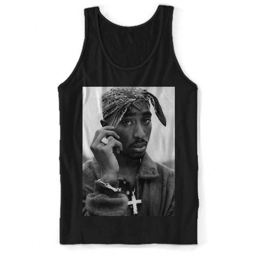Tupac Shakur Monochrome Woman Tank top