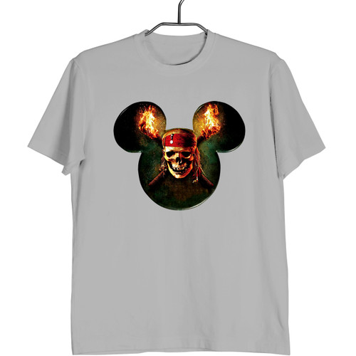 Mickey Mouse Head Inspired of Pirets Logo Man's T shirt