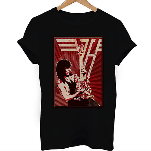 Van Halen Playing Guitar Woman's T shirt