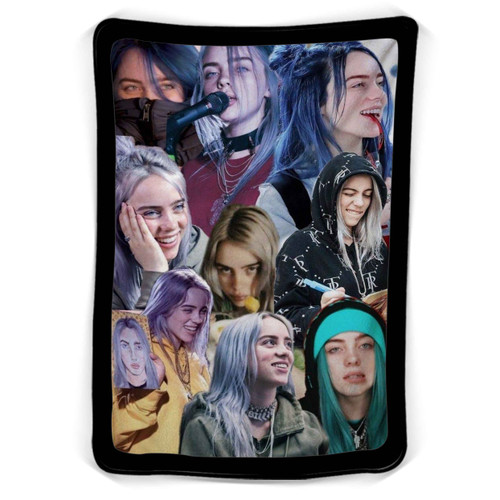 Billie Eilish Collage Blanket