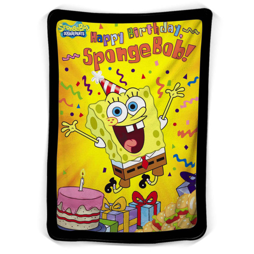 Happy Birthday Spongebob Squarepants Blanket