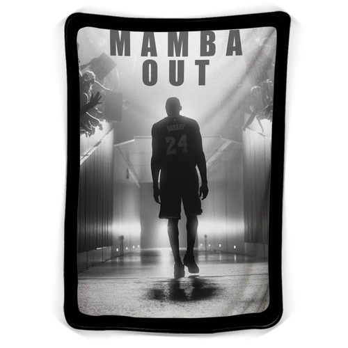 Kobe Bryant Mamba Out Monochrome Blanket