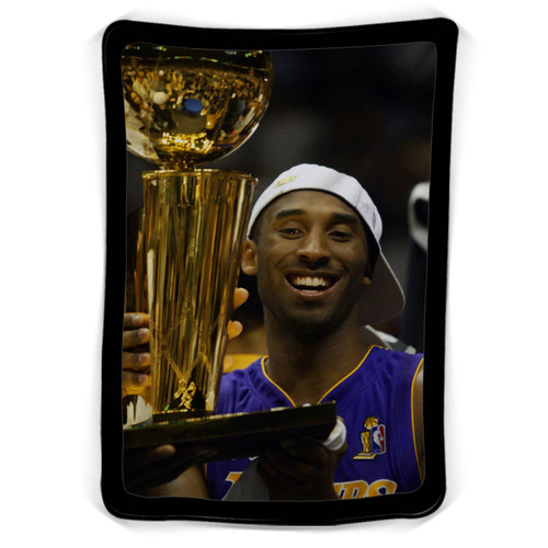 Kobe Bryant Seated After Championship Blanket