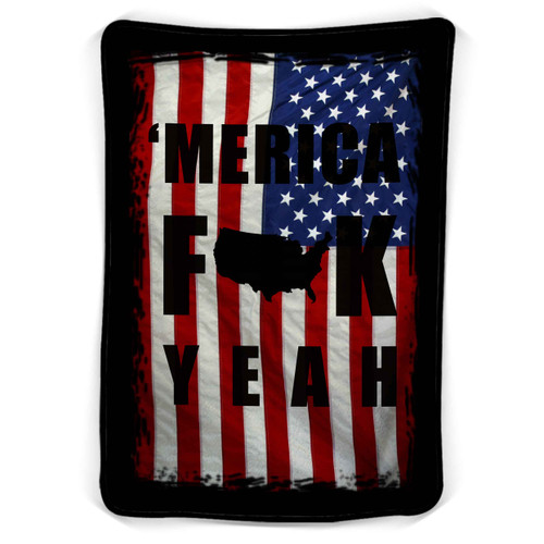 Merica Fuck Yeah Blanket