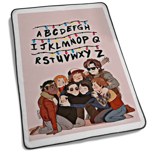 Stranger Things Cast Animated Blanket