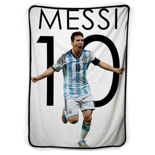 Lionel Messi 10 Argentina Blanket