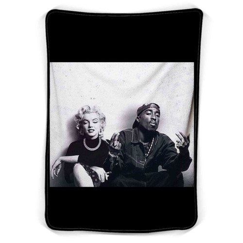 Marilyn Monroe Tupac Shakur Blanket