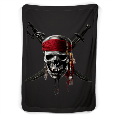 Pirates Of The Caribbean Logo Blanket