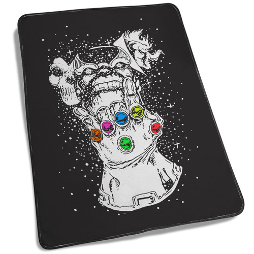 Avengers Infinity War Thanos Infinity Gauntlet Blanket