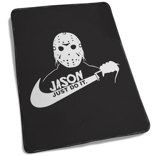 Jason Voorhees Just Do It Parody Blanket