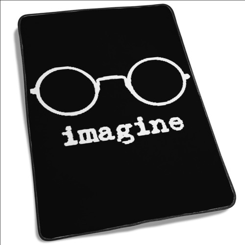 John Lennon Imagine Glasses Blanket