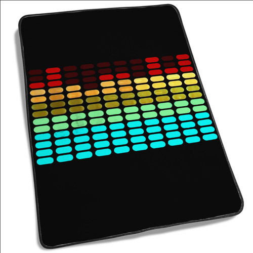 New Graphics Equaliser Flashing Light Up and Down Sound Activated LED Blanket