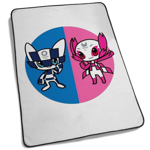 Tokyo Olympics 2020 Mascot Couple Circle Blanket