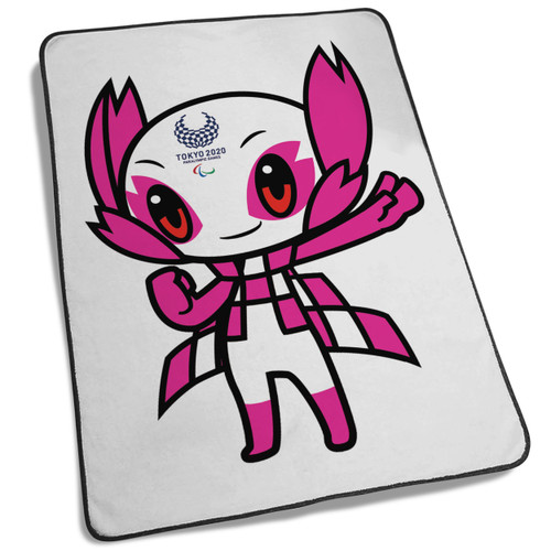 Tokyo Olympics 2020 Mascot Pink Blanket