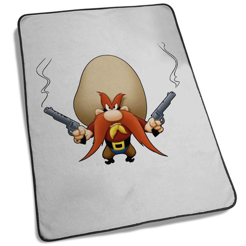 Yosemite Sam With Guns Cartoon Character Angry Blanket