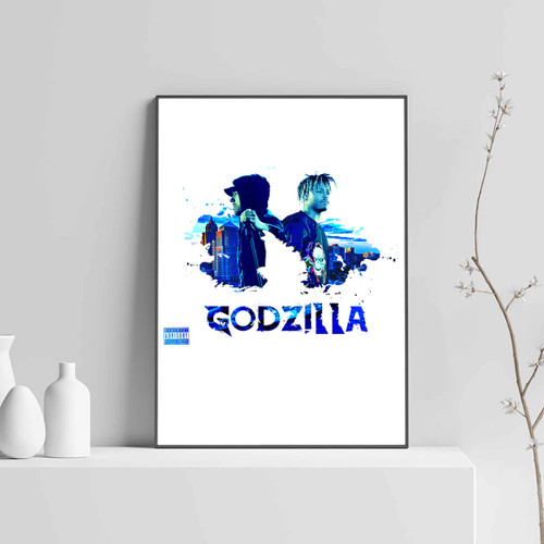 Eminem Juice Wrld Godzilla Art Posters