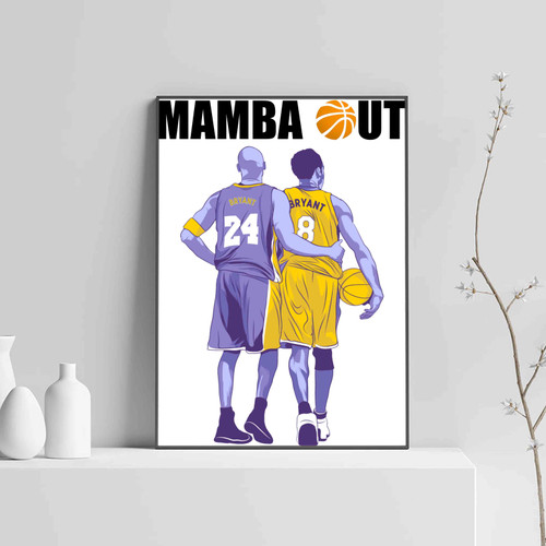 Kobe Bryant Mamba Out Posters