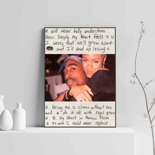 Tupac And Jada Love Paper Posters