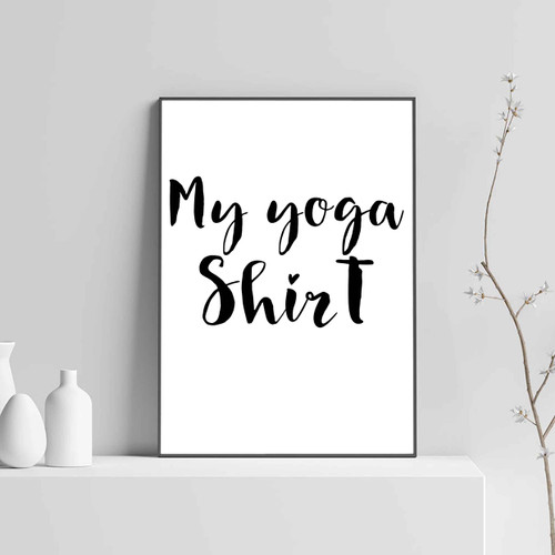 Yoga Shirt Motif Posters