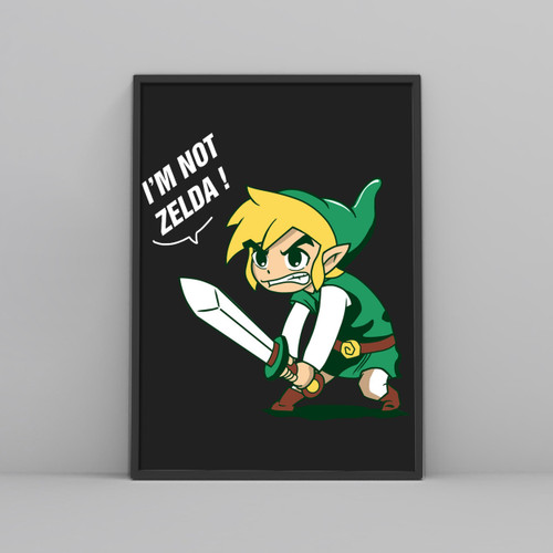 Adventure Of Zelda I Am Not Zelda Posters