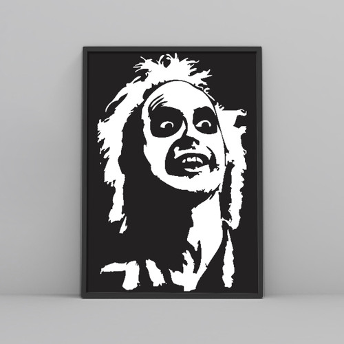 Beetlejuice Face Posters