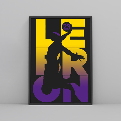 Lebron James Lakers Jump Posters