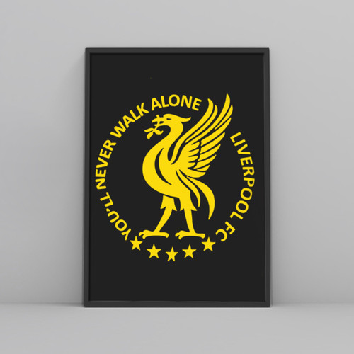 Liverpool City Logo Logo Never Walk Alone Posters