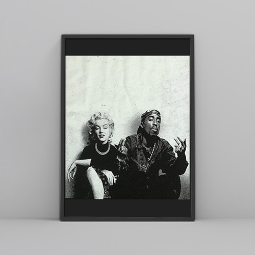 Marilyn Monroe Tupac Couple Posters