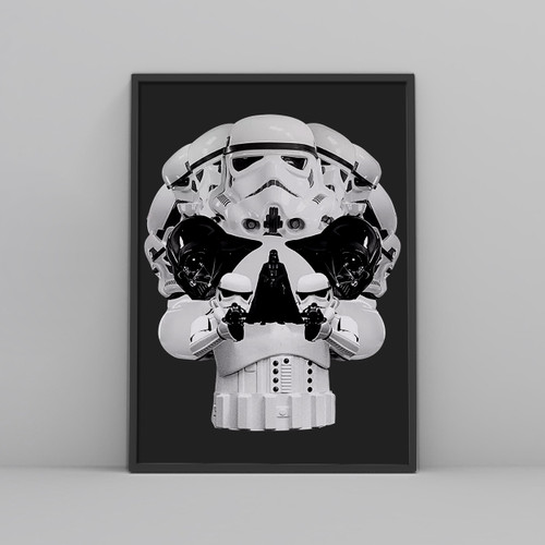 Star Wars Storm trooper Punisher Face Posters