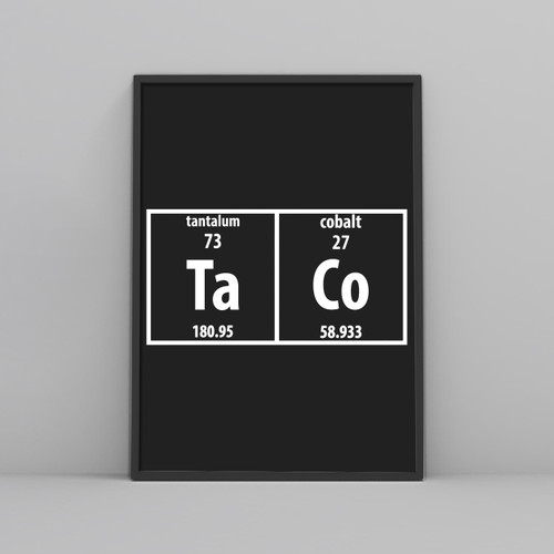 Taco Periodic Table Posters