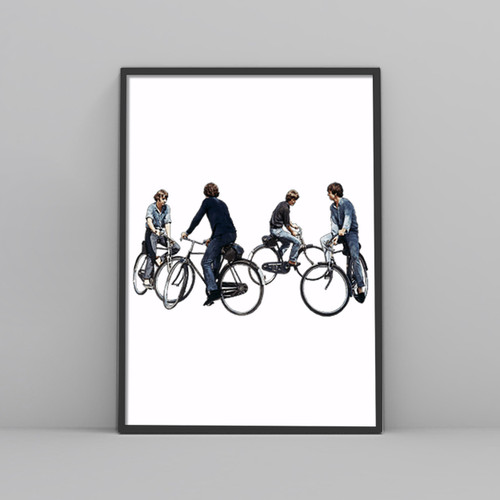 The Beatles Riding Bicycles Posters