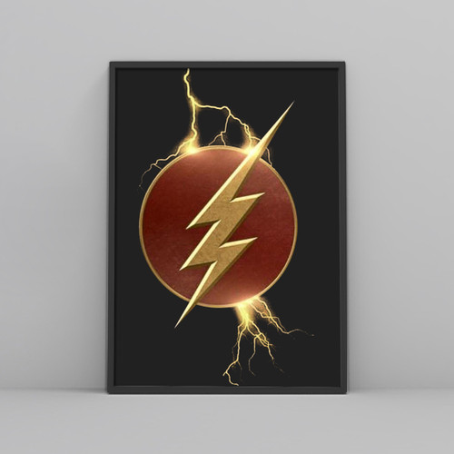 The Flash Lighning Logo Posters