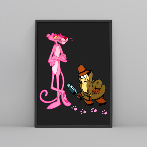 The Pink Panther Inspector Clouseau Cartoon Funny Posters