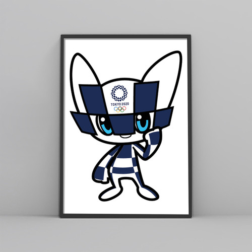 Tokyo Olympics 2020 Mascot Blue Posters