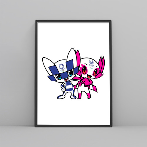 Tokyo Olympics 2020 Mascot Couple Posters