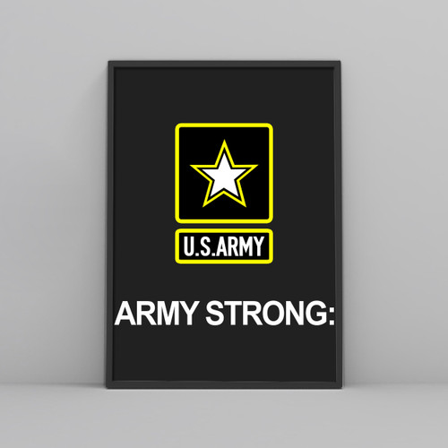 US Army Strong Flag Workout Posters