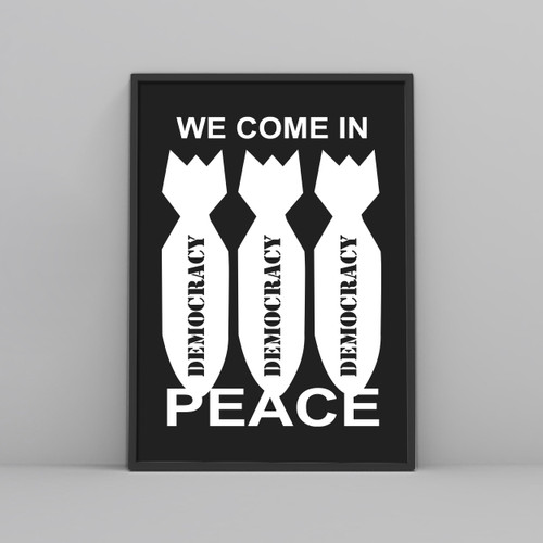 We Come In Peace Symbol Posters