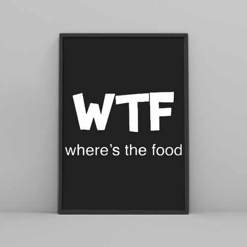 WTF Where is The Food Posters