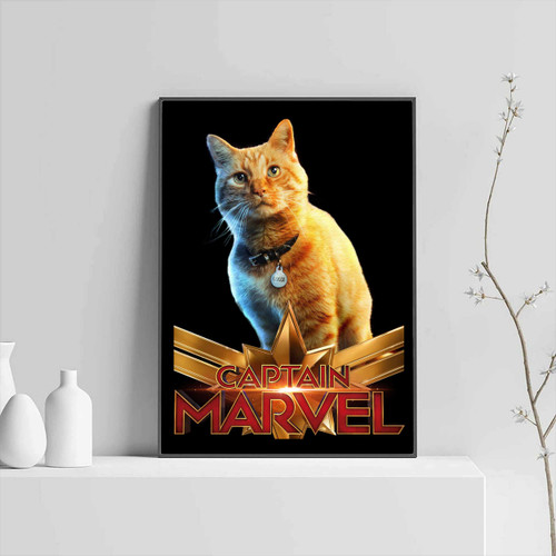 Captain Marvel Goose Clear Posters