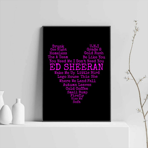 Ed Sheeran Quote Love Posters