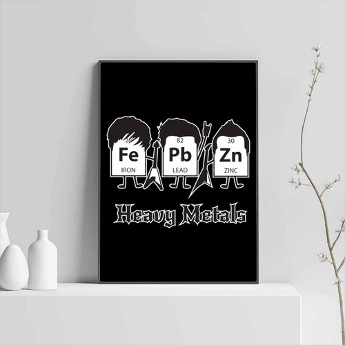 Heavy Metals Periodic Funnky Posters