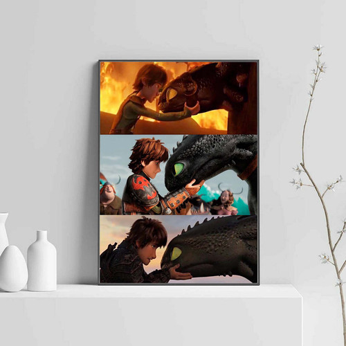 How To Train Your Dragon Toothless Collage Posters