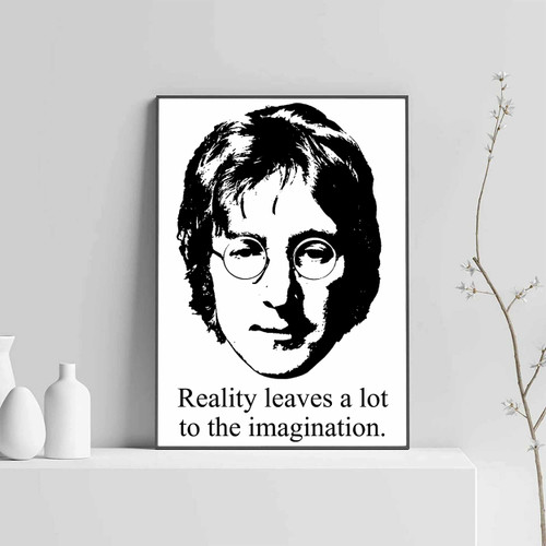 John Lennon Quote Reality Leaves Posters