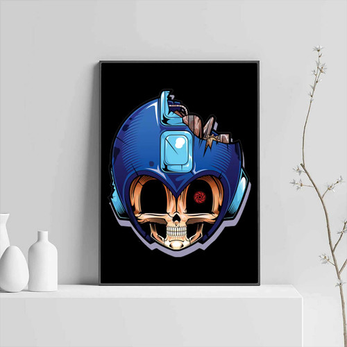 Megaman Skull Head Posters